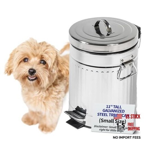 Steel trash can - can, with