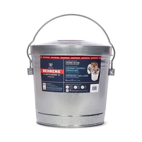 Galvanized steel locking lid - steel,