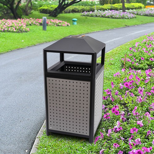 38gal outdoor trash can large - trash,